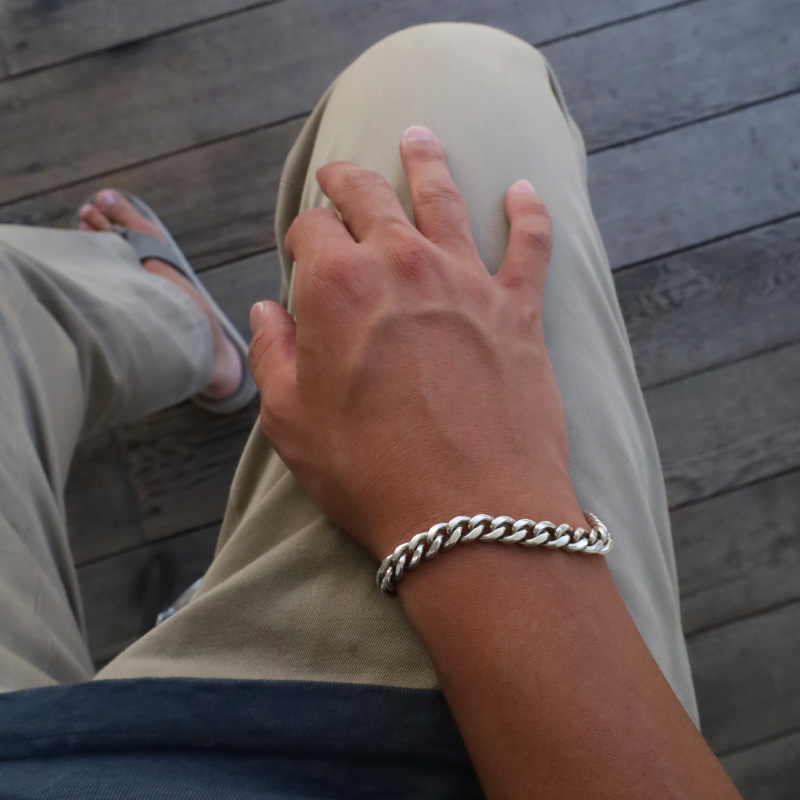 MADE IN CALIFORNIA “T-bar Cuban Bracelet” 太さ:小 – by CITRON