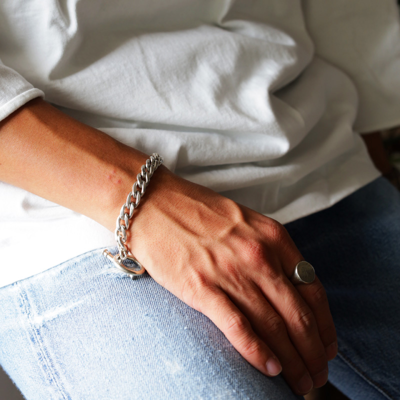 MADE IN CALIFORNIA “T-bar Cuban Bracelet” 太さ:中 – by CITRON
