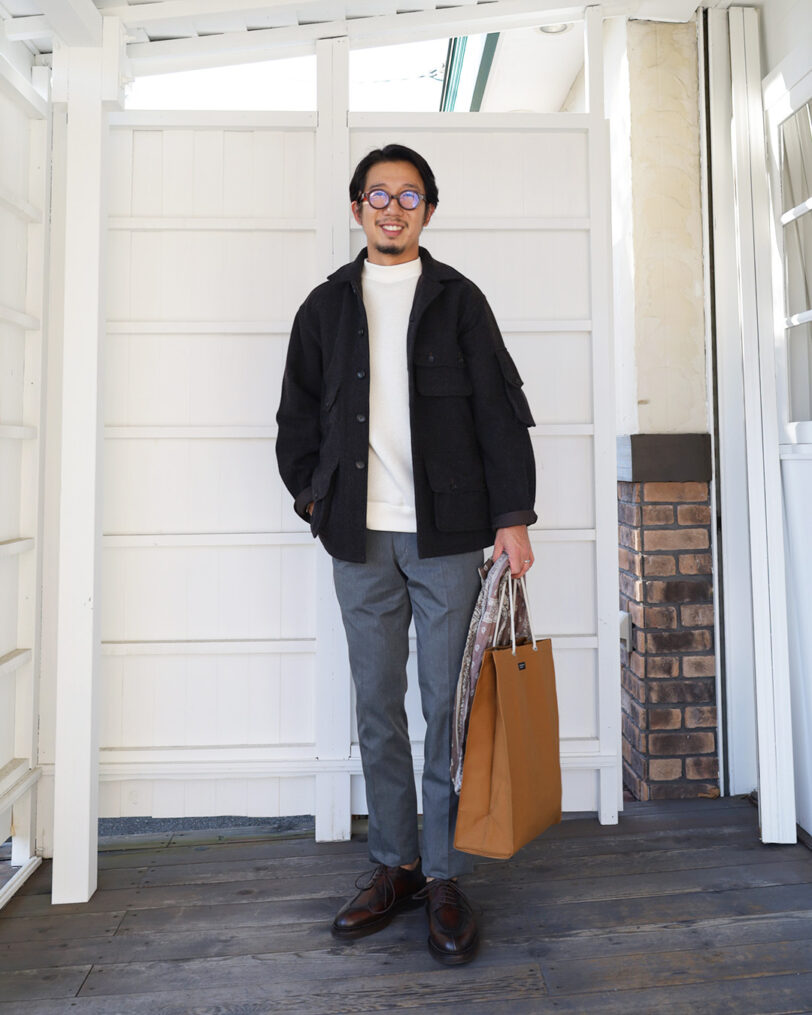 WORKERS W&G Jacket, Dark Brown Herringbone Tweed – by CITRON