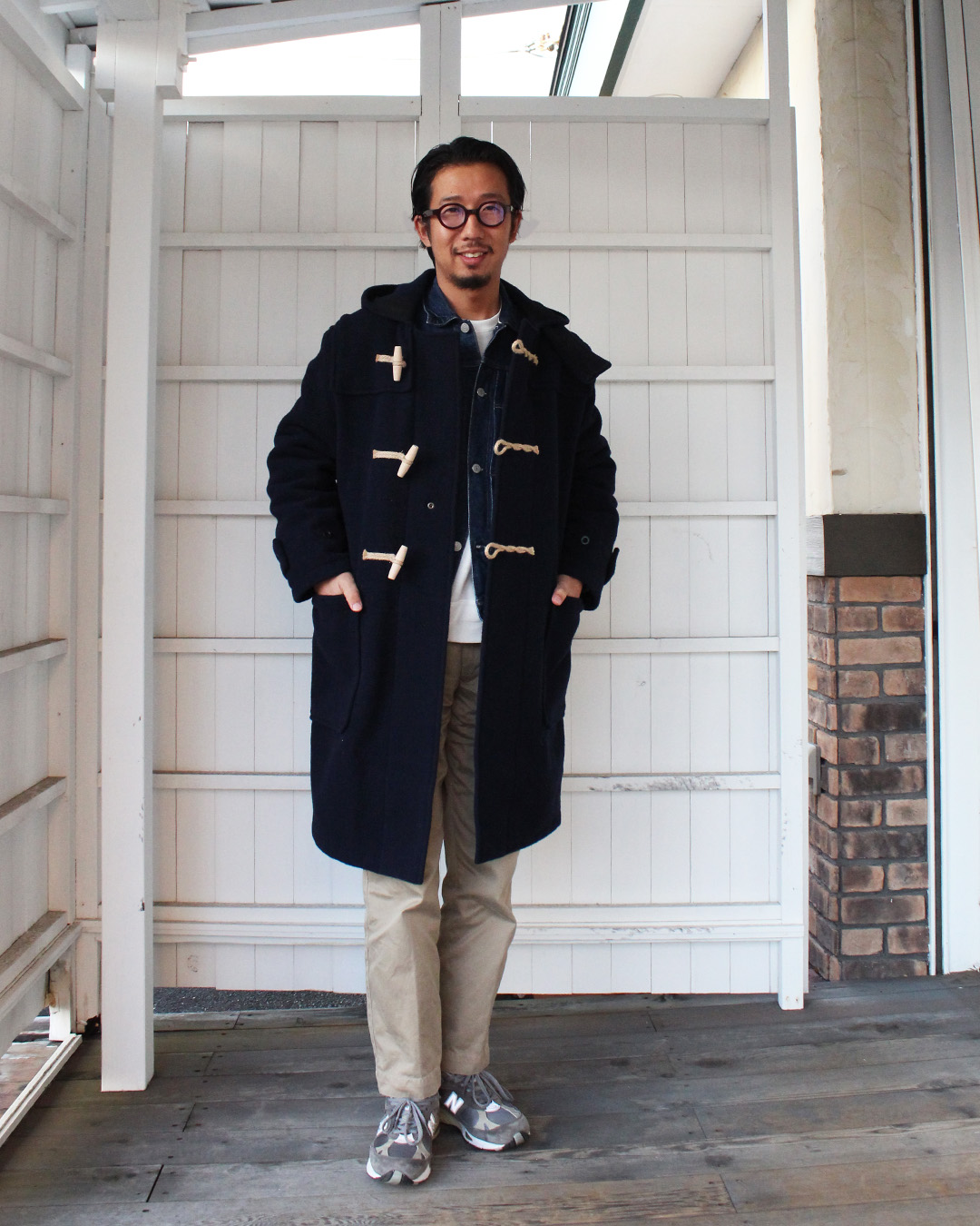 575 Original Monty NAVY モンティ 使い果たす ダッフルコート