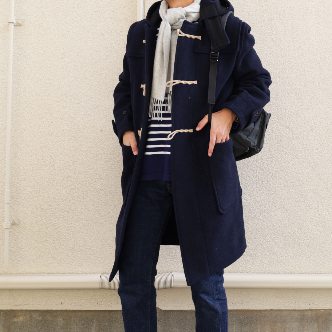 GLOVERALL MONTY DUFFLE COAT NAVY – by CITRON