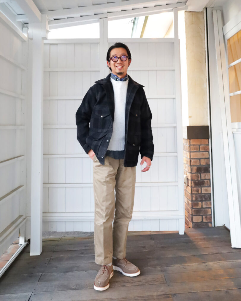 WORKERS Cruiser Jacket, Wool Melton, Black x Grey – by CITRON