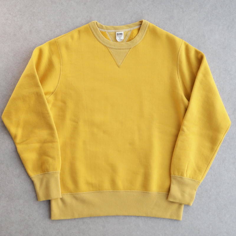 BARNS OUTFITTERS COZUN 両Vガゼット クルーネックスウェット 