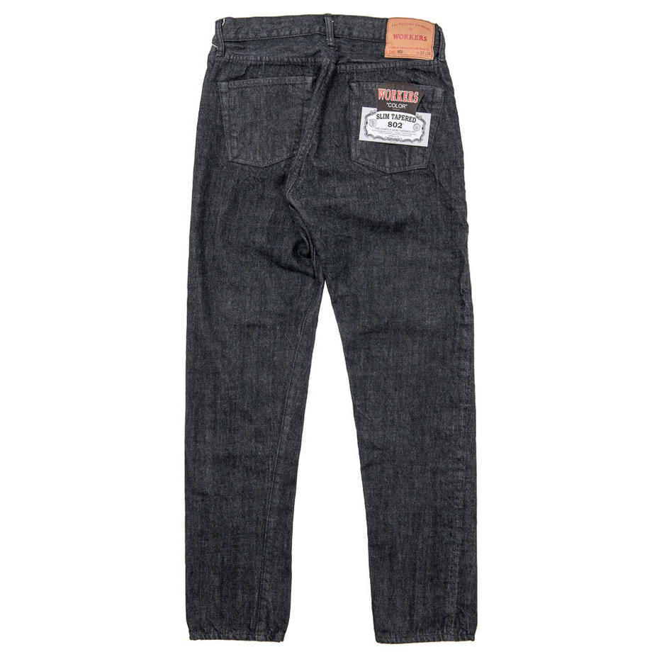 WORKERS Lot 802 Slim Tapered Jeans Black