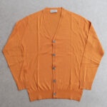 JOHN SMEDLEY WYATT CARDIGAN Sea Island Cotton Mandarin