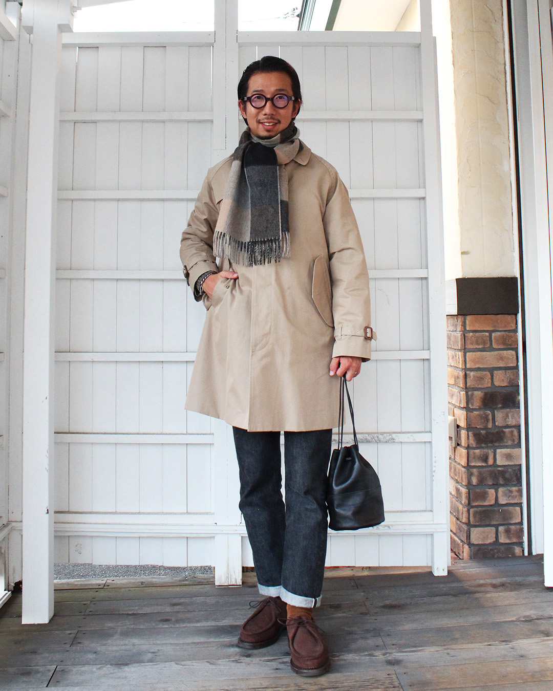 JOSHUA ELLIS CASHMERE MULTI DOUBLE FACED SCARF カシミヤリバーシブルストール – by CITRON