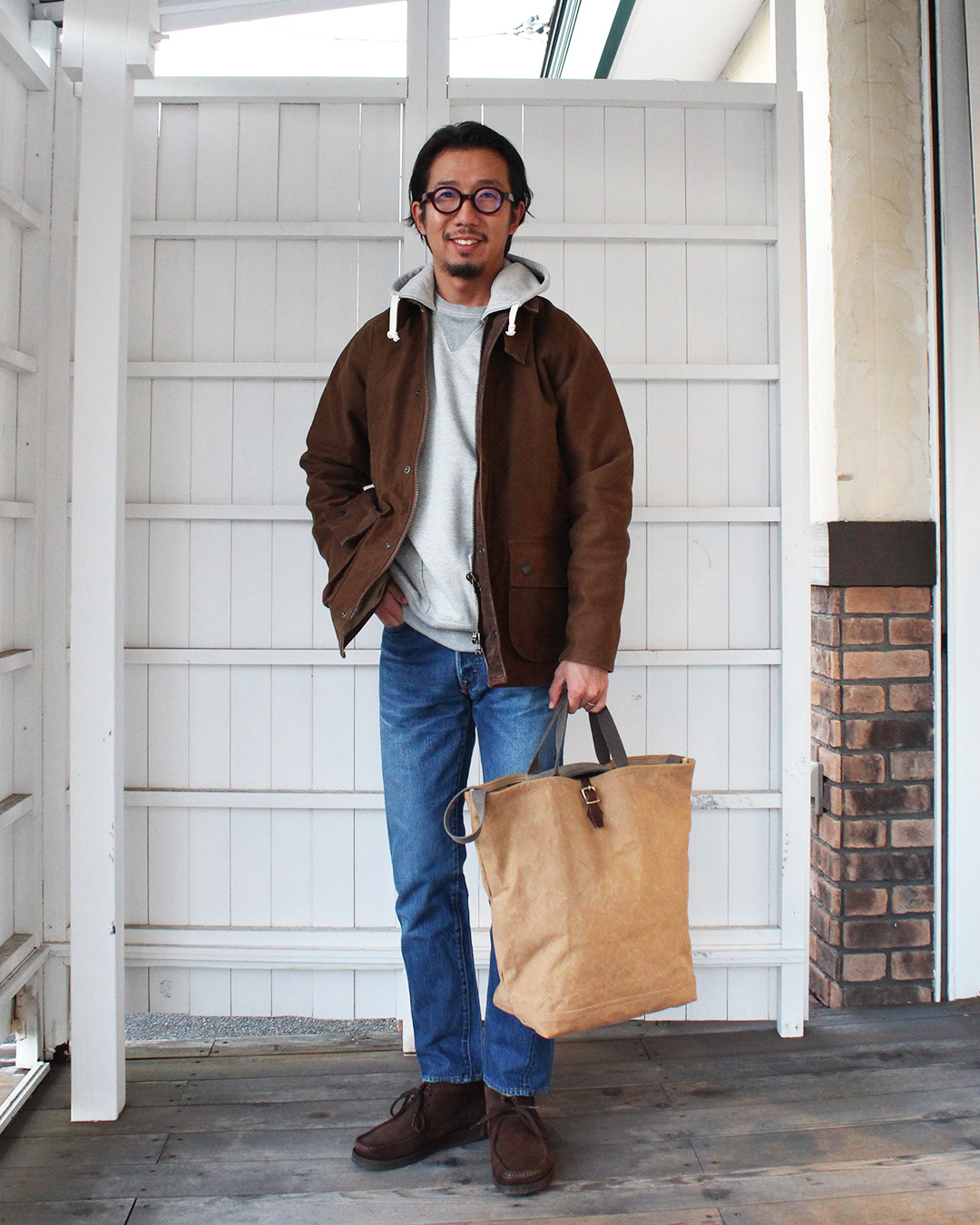 WORKERS Heavy Sweat “ATOZUKE-PARKA” Grey – by CITRON 