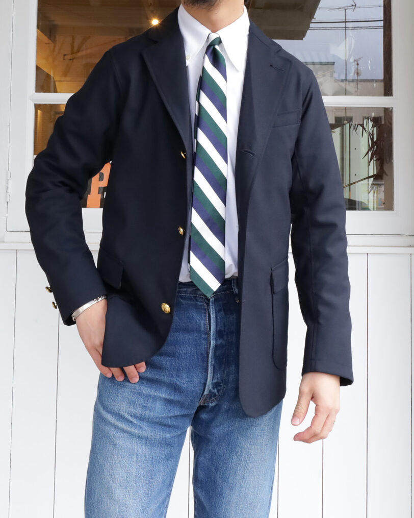 WORKERS IVY BLAZER, Combat Wool Tropical, Grey – by CITRON 