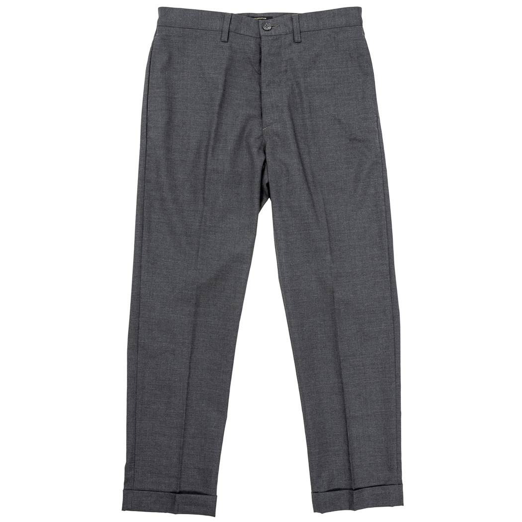LIDNM（リドム）の「WOOL MILLED IVY PANTS（スラックス）」 - WEAR 