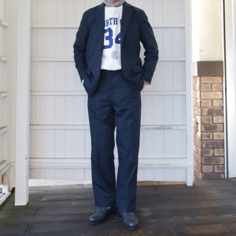 D.C.WHITE SACK SUIT NAVY – by CITRON