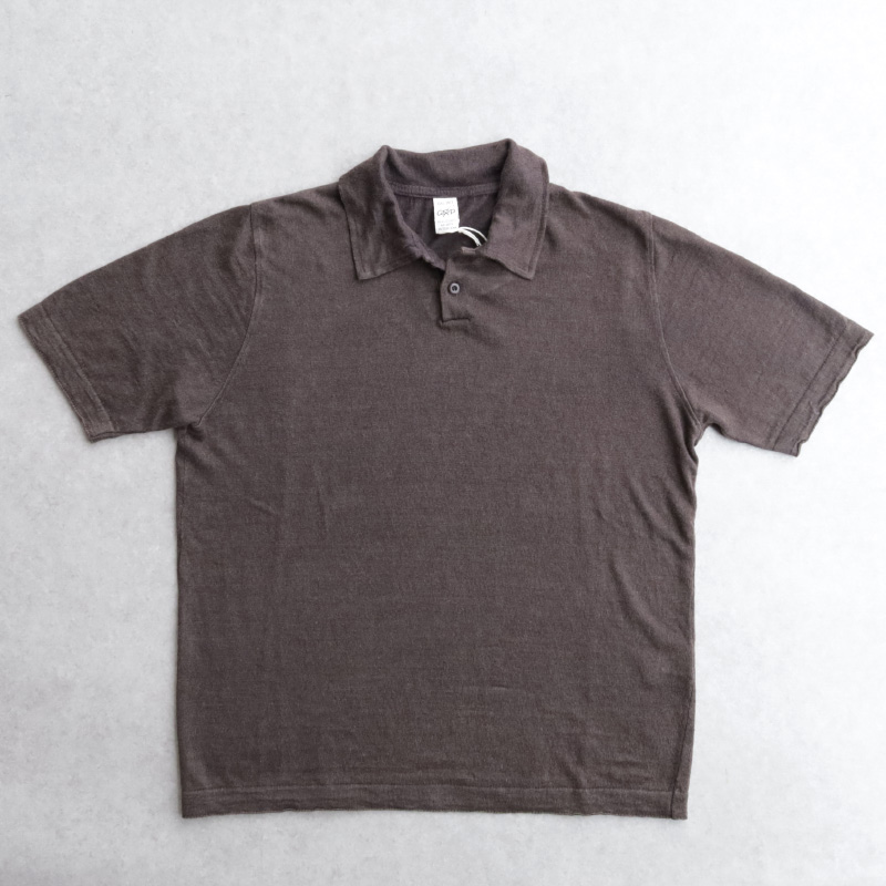 GRP 2 Buttons Polo S/S Linen Brown – by CITRON