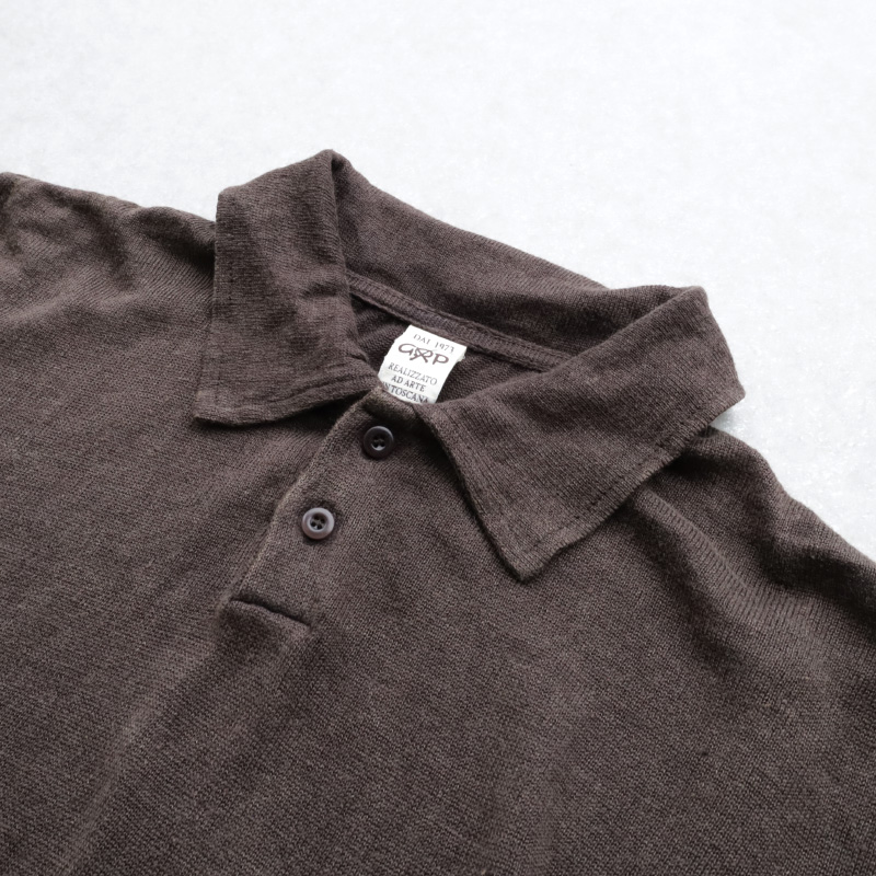 GRP 2 Buttons Polo S/S Linen Brown – by CITRON