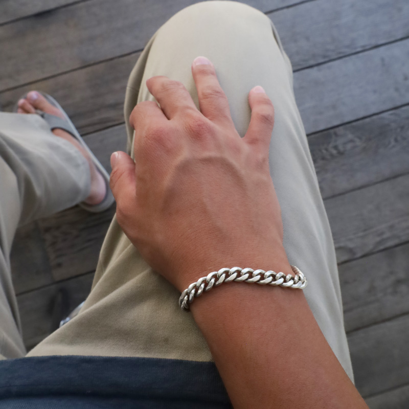 MADE IN CALIFORNIA “T-bar Cuban Bracelet” 太さ:中 – by CITRON