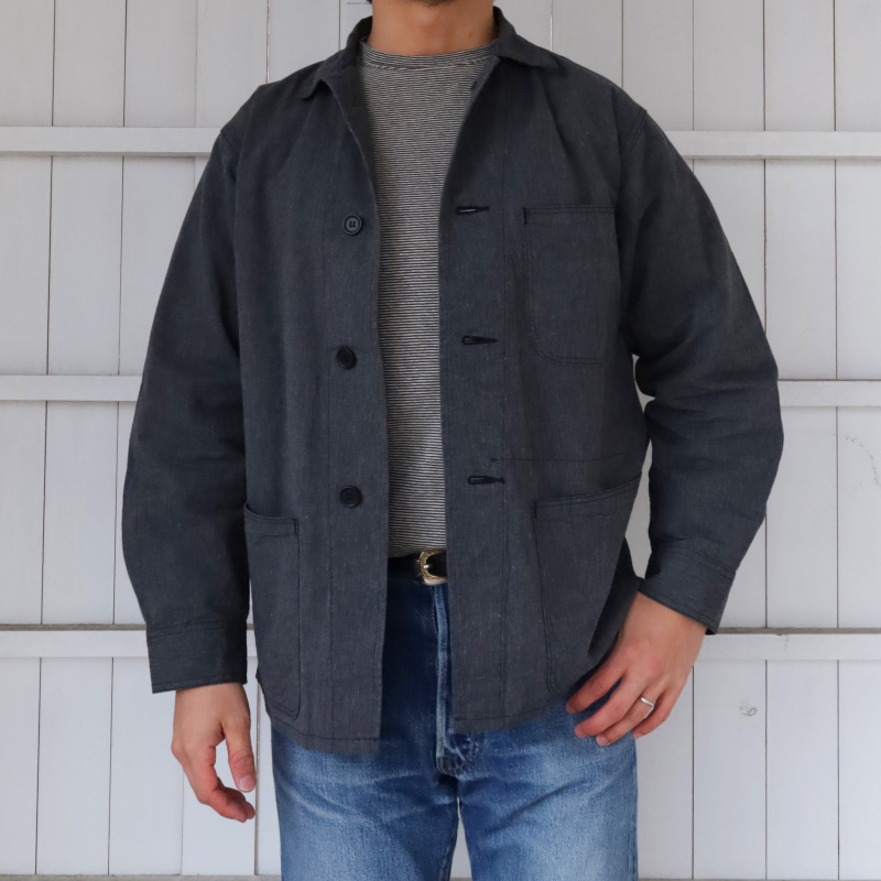 WORKERS Summer Jacket Black Chambray – by CITRON 