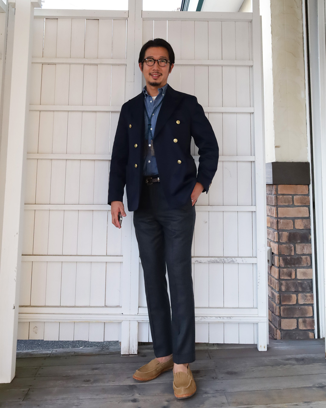 DC WHITE ULTIMATE さまさ NAVY BLAZERネイビーブレザー紺ブレ