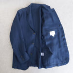 WORKERS IVY Blazer French Linen Herringbone, Navy – by CITRON