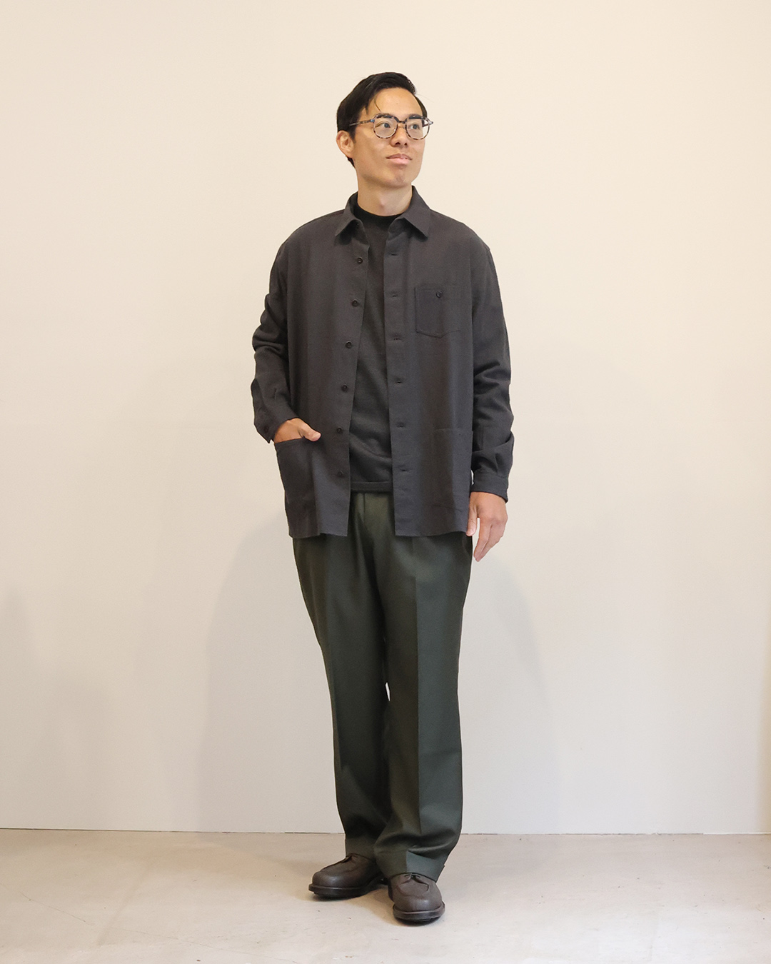 comm.arch. Super 100's Merino Crew Neck P/O – by CITRON